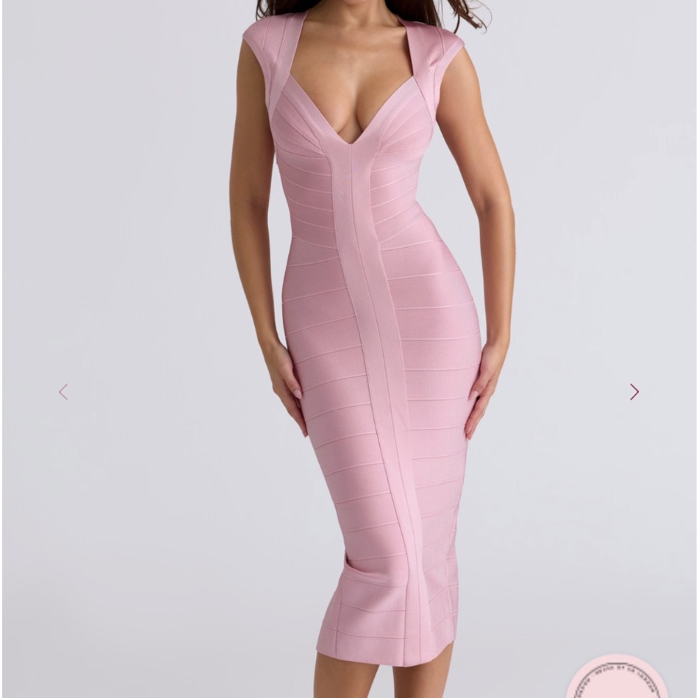House of CB Blush Pink Midi Dress
